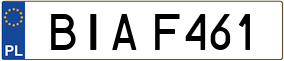 Trailer License Plate